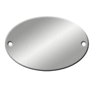 #46D Oval metal 5/8 x 2-1/2” (Blank)