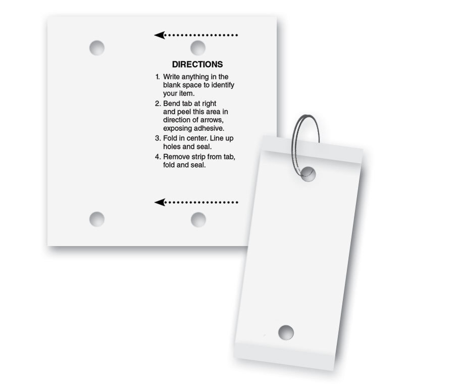 Plastic Key Tags Label Window Writable Blank Paper Reusable 100 Pack Black