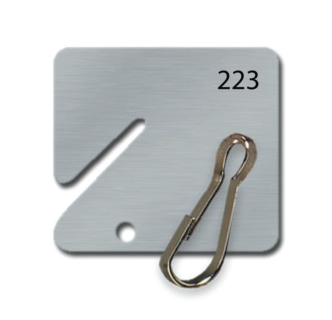 Custom Numbered Aluminum Slotted Key