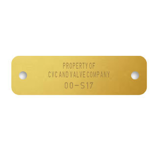 Brass Round Numbered Tags